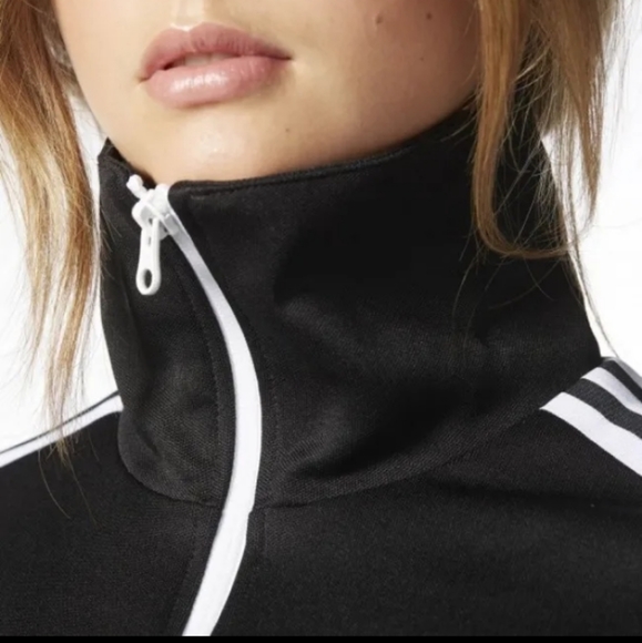 ADIDAS ORIGINALS Europa Track Jacket F47762 Womens Small Classic Black 3 Stripes - Picture 10 of 13